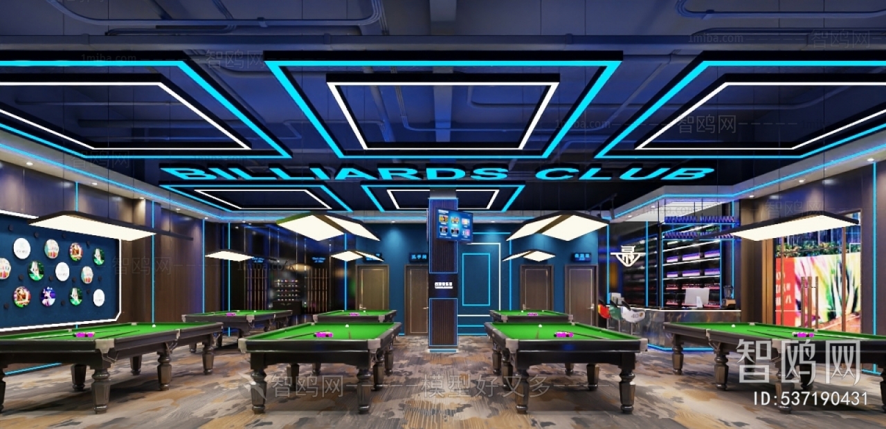 Modern Billiard Room