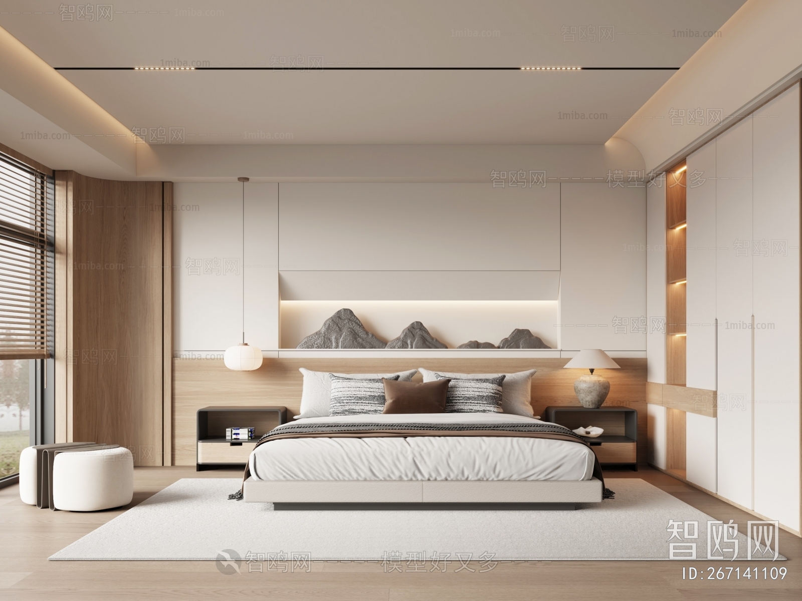 New Chinese Style Bedroom