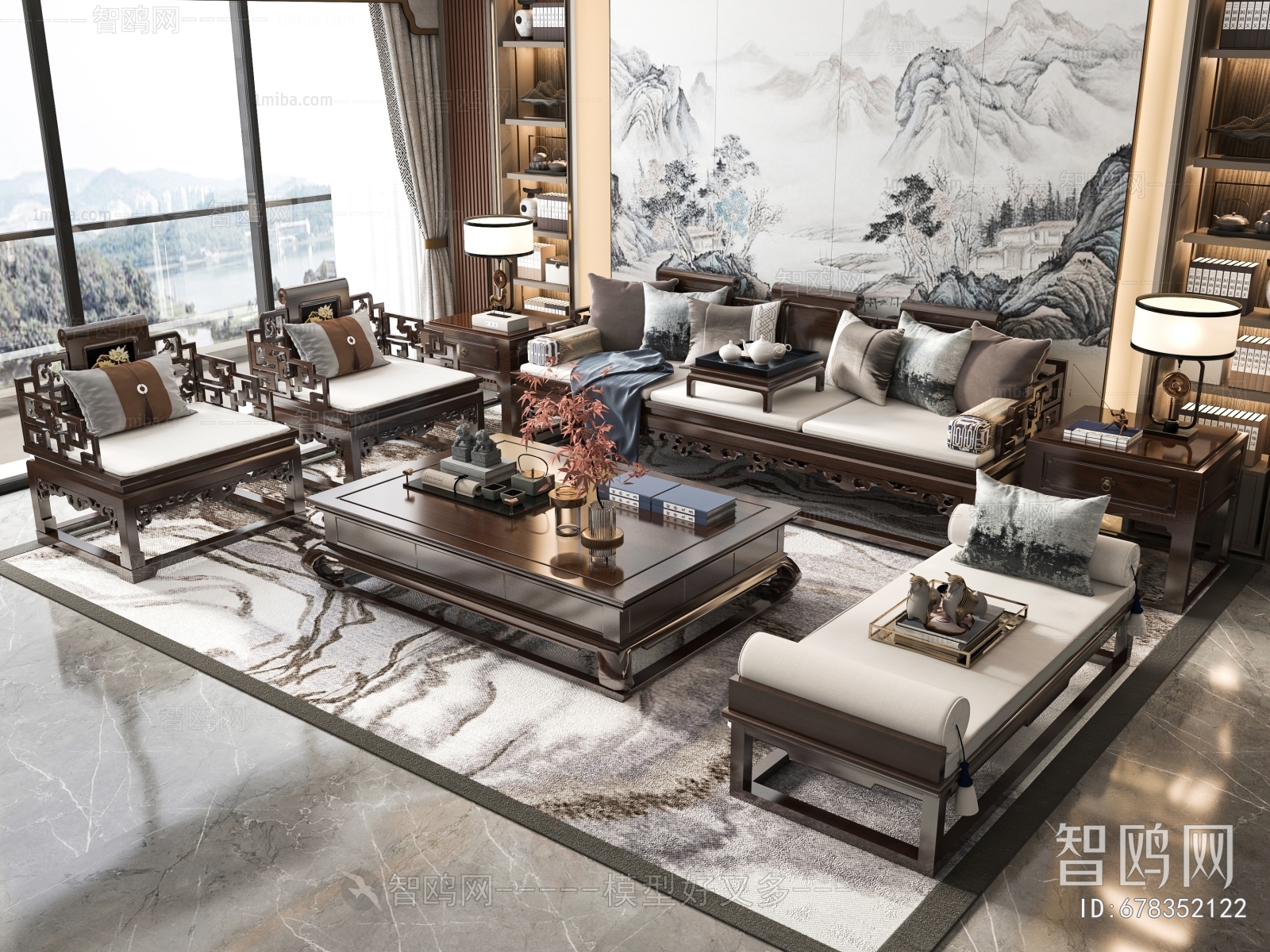 Chinese Style Sofa Combination