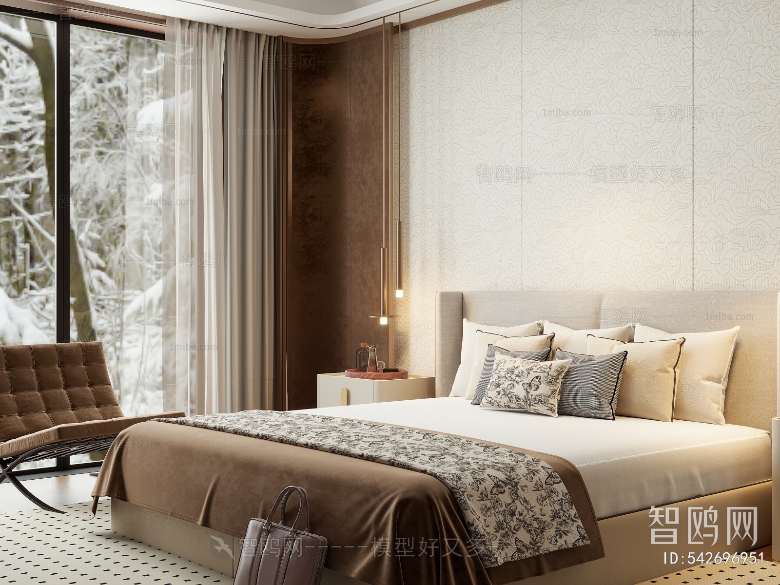 New Chinese Style Bedroom