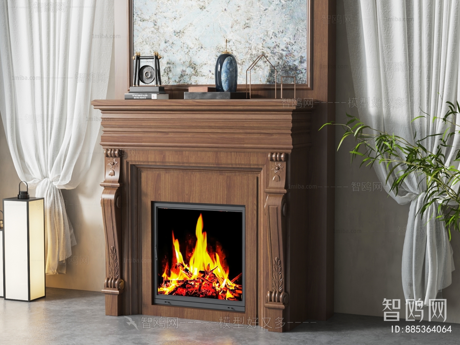 American Style Fireplace