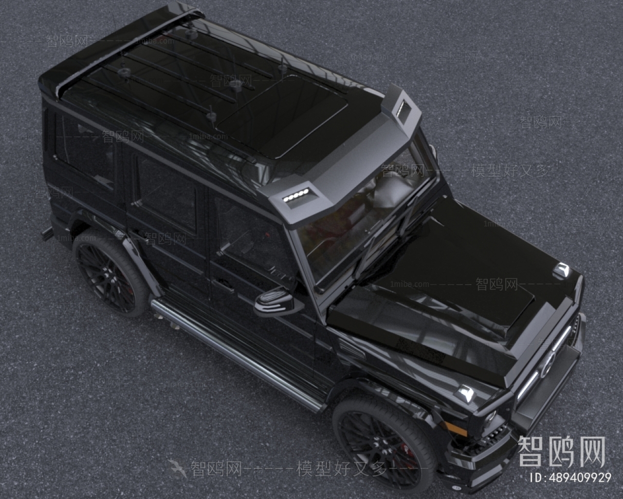 现代2023款奔驰SUV汽车3D模型下载