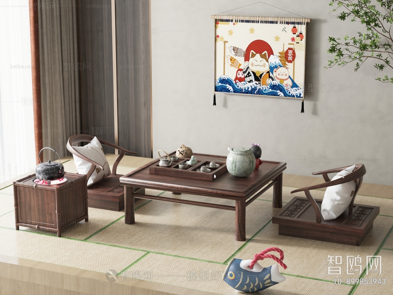 Japanese Style Tea Tables And Chairs