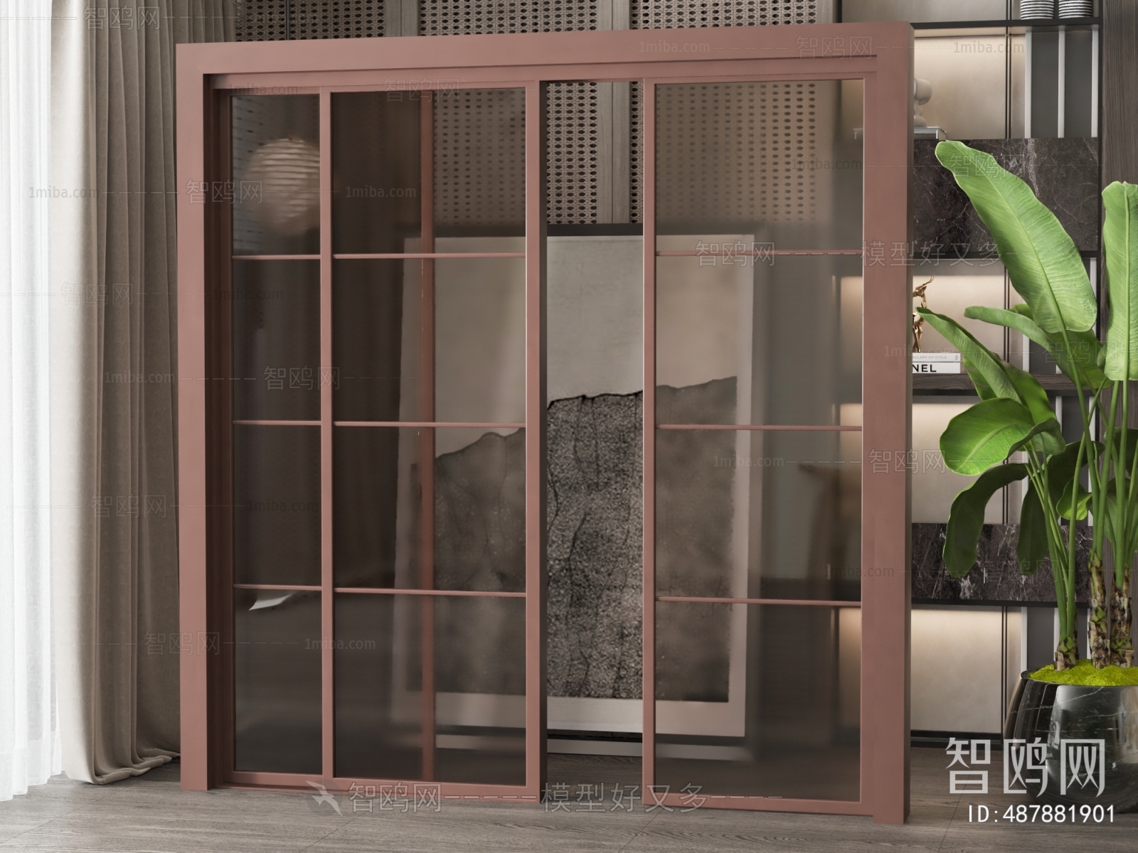 New Chinese Style Sliding Door