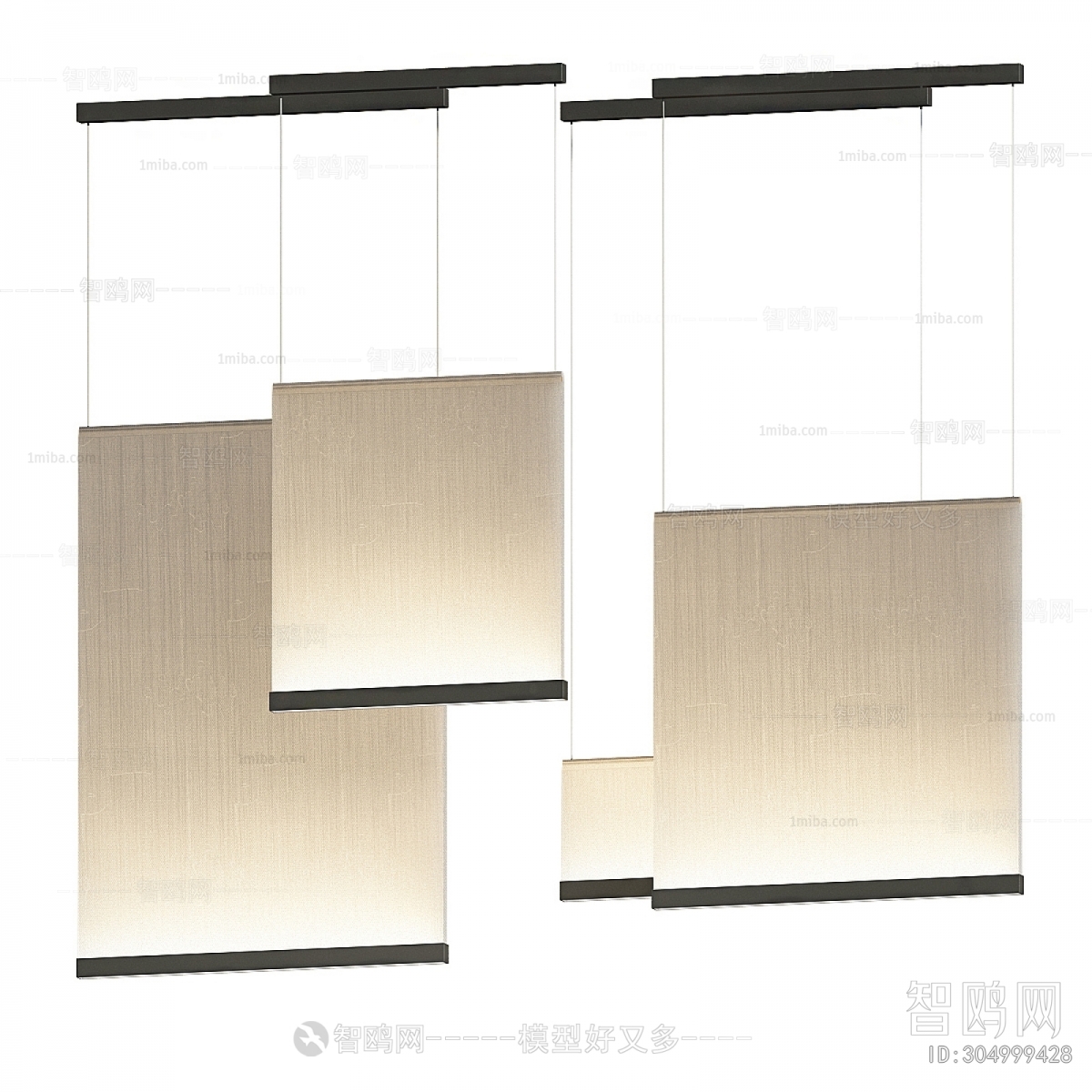 Vibia 现代窗帘布吊灯