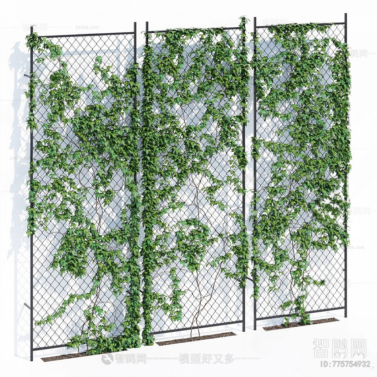 现代藤蔓绿植墙
