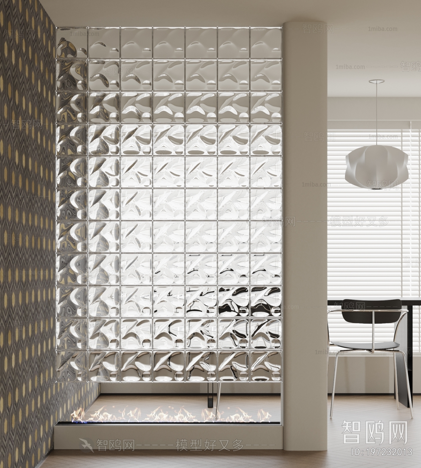 French Style Glass Screen Partition