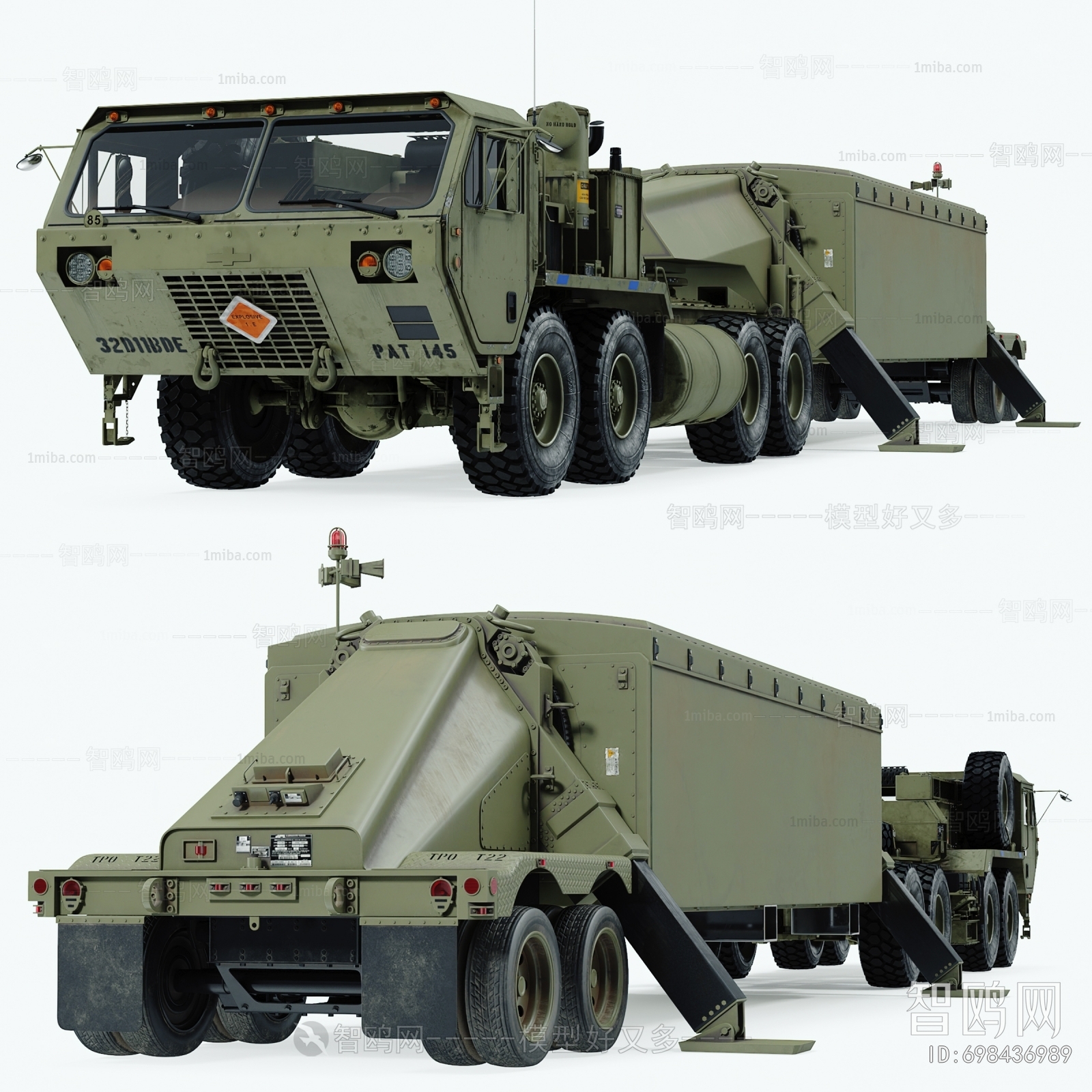 现代军用雷达装甲车