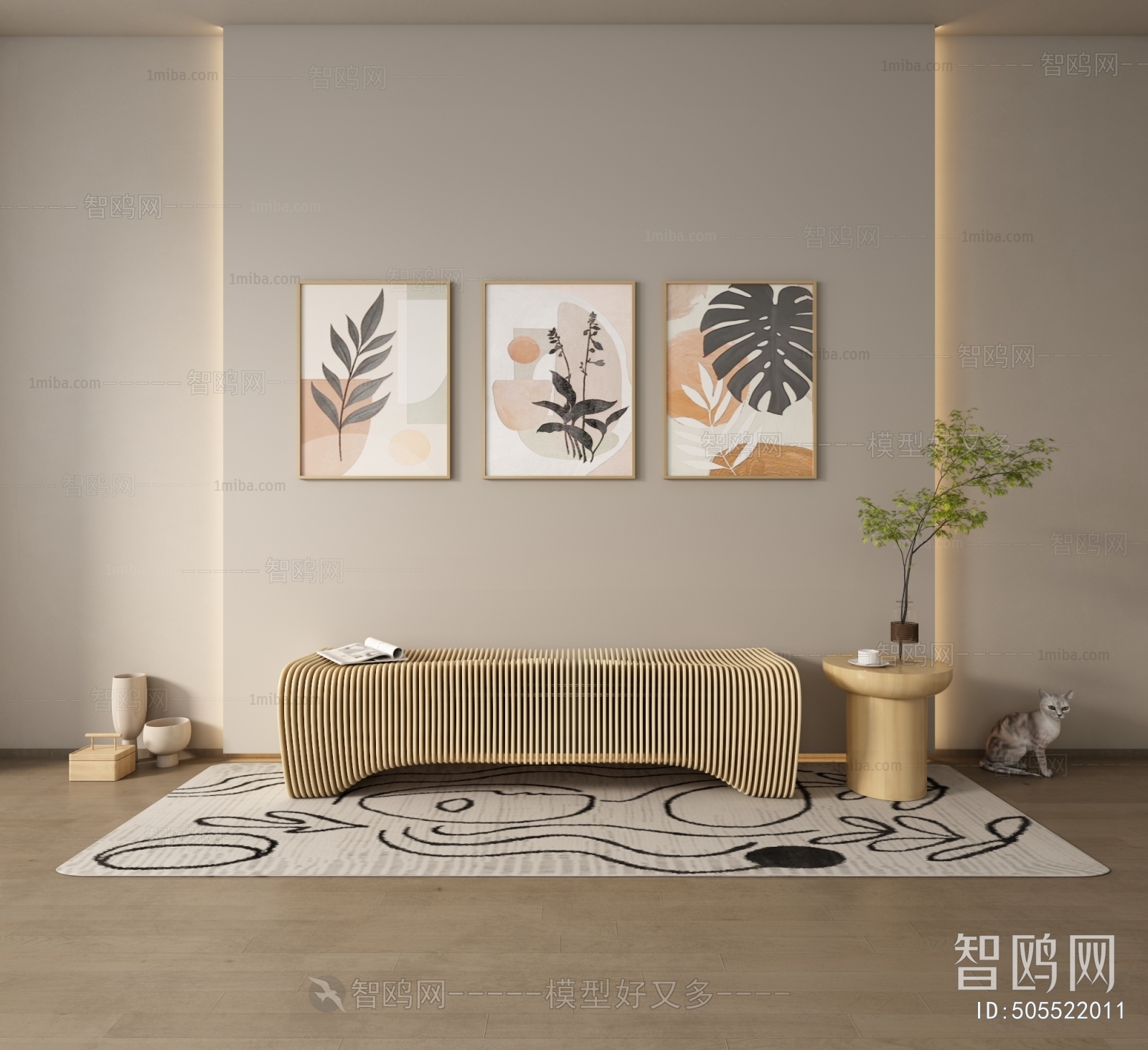 Modern Wabi-sabi Style Painting