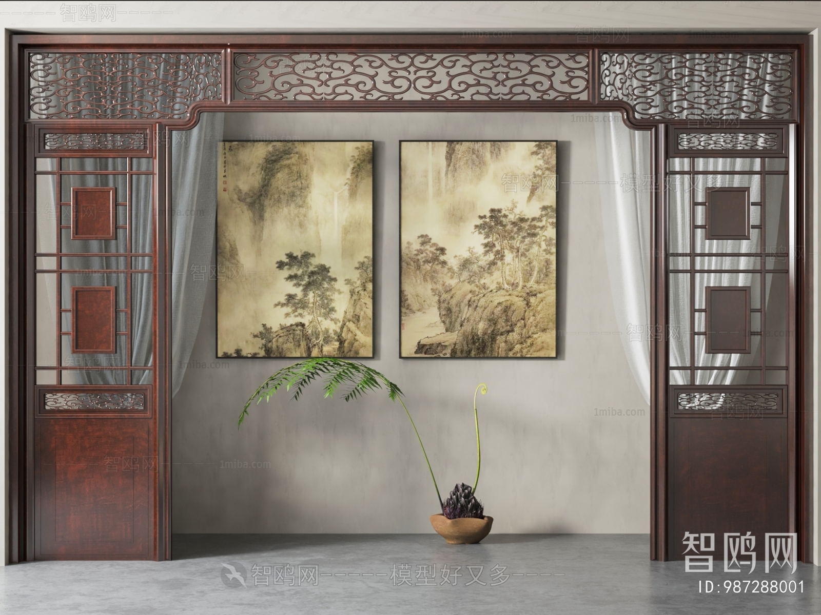 Chinese Style Partition