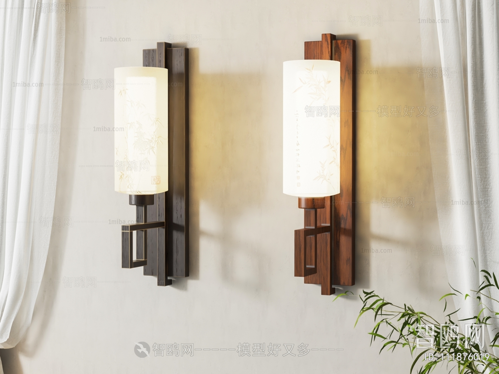 新中式壁灯组合