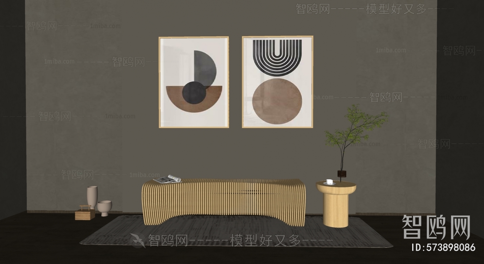 Modern Wabi-sabi Style Painting