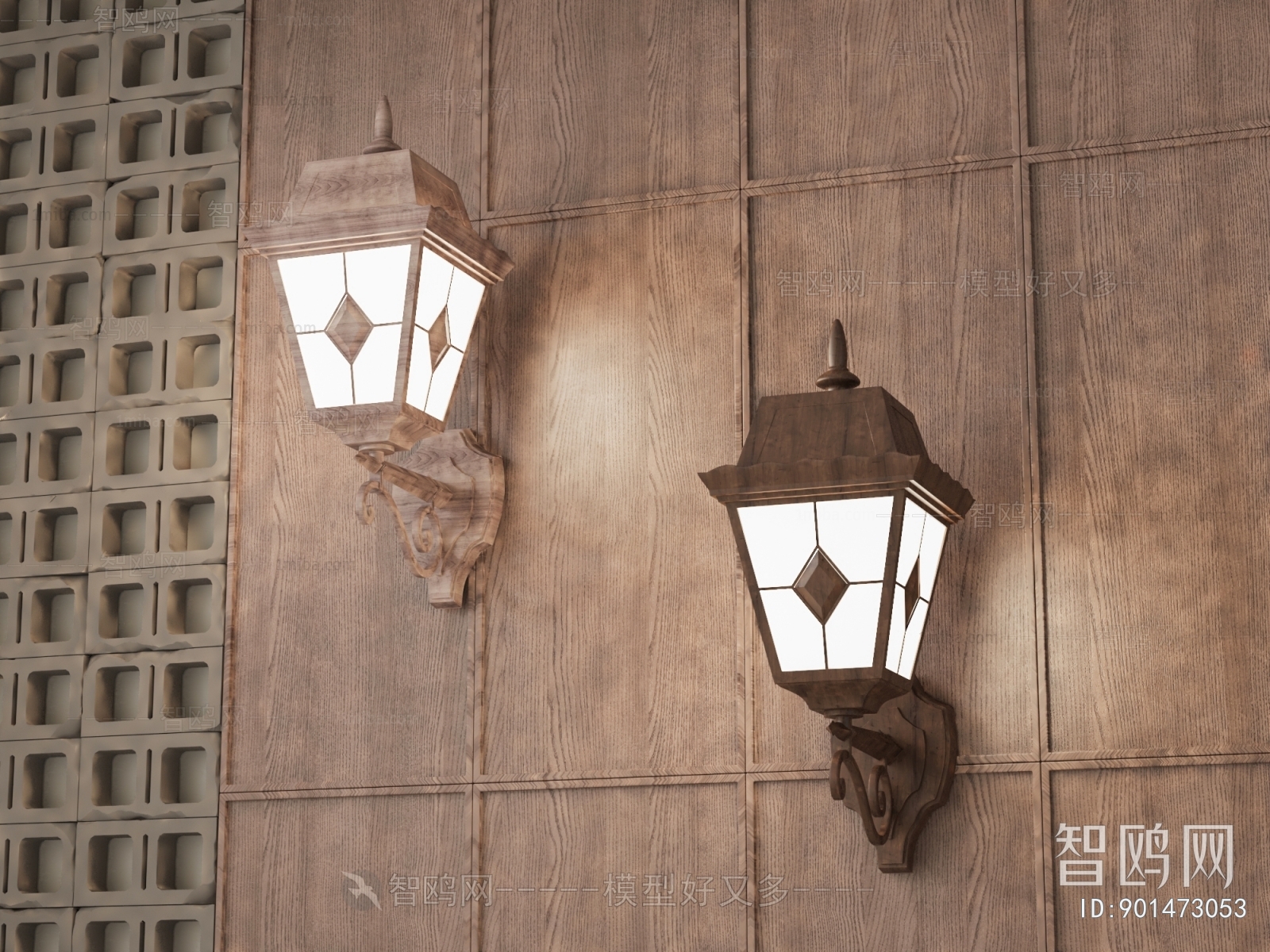 New Chinese Style Wall Lamp