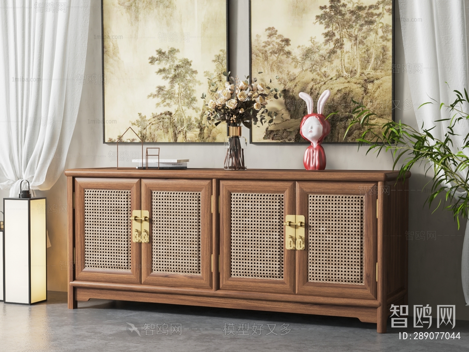 New Chinese Style Side Cabinet/Entrance Cabinet