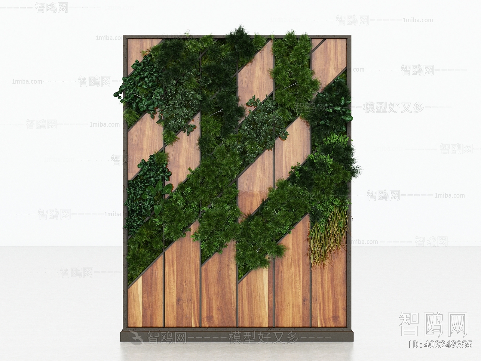 现代植物墙 屏风隔断