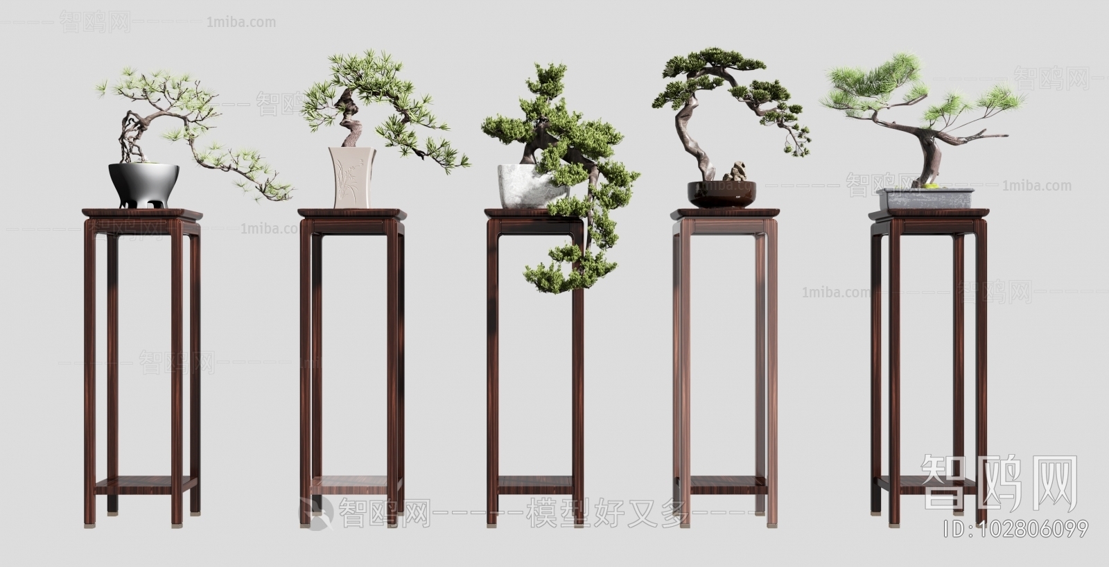 Chinese Style Flower Shelf