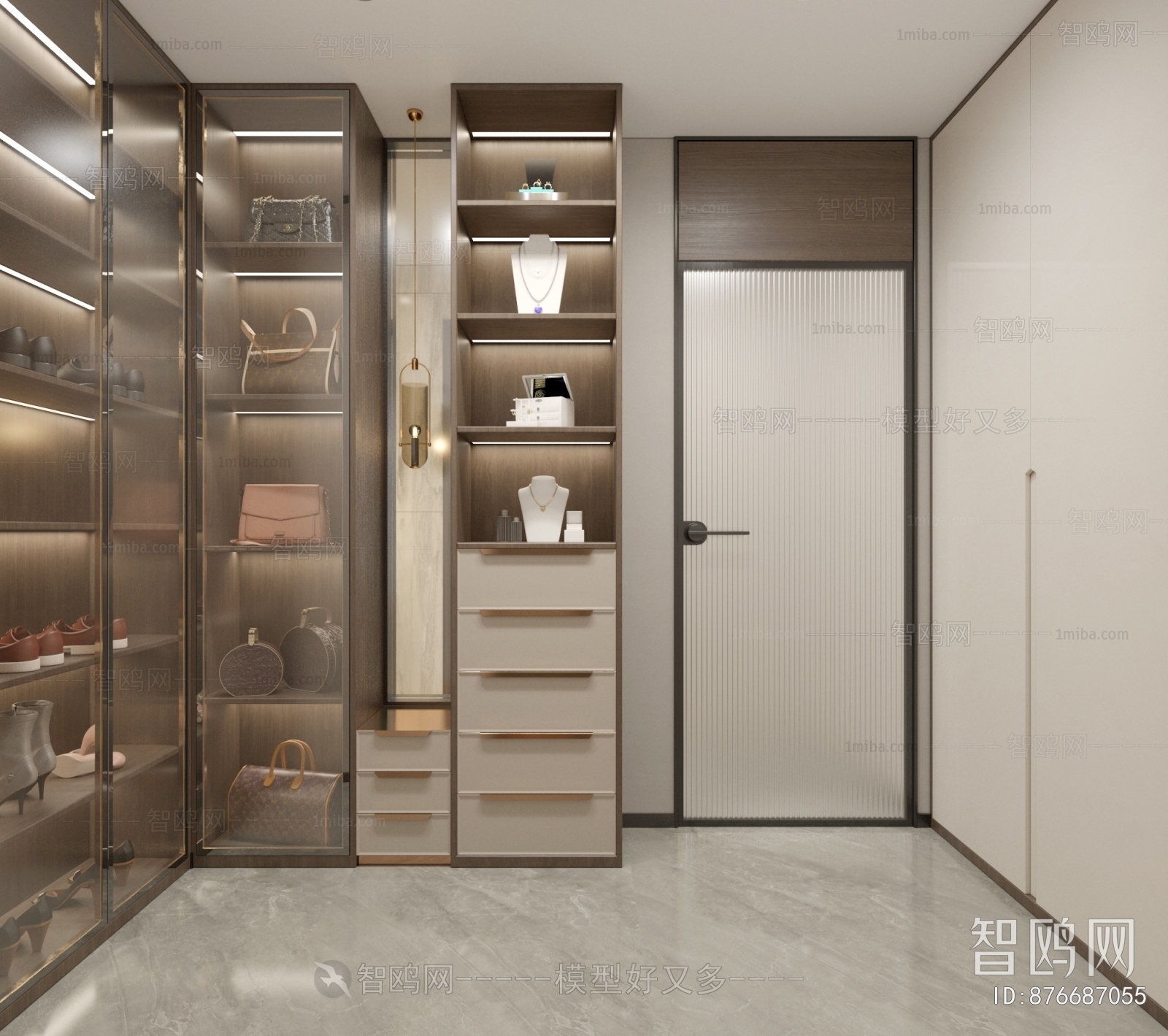 Modern Clothes Storage Area