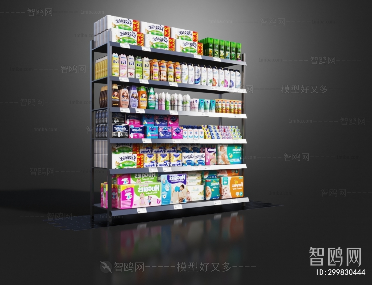 Modern Supermarket Shelf