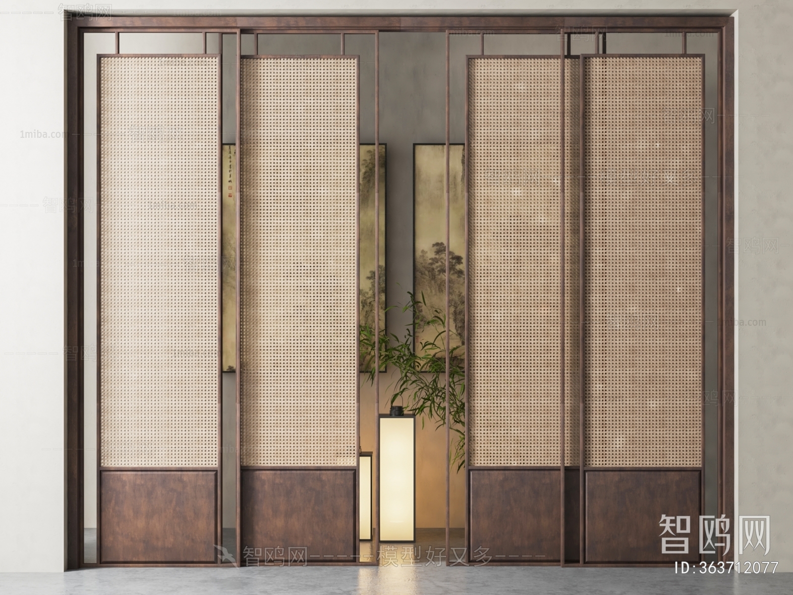 New Chinese Style Sliding Door