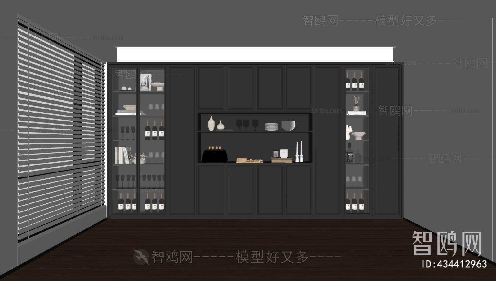 New Chinese Style Wine Cabinet