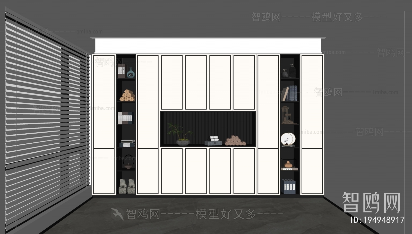 New Chinese Style Decorative Cabinet