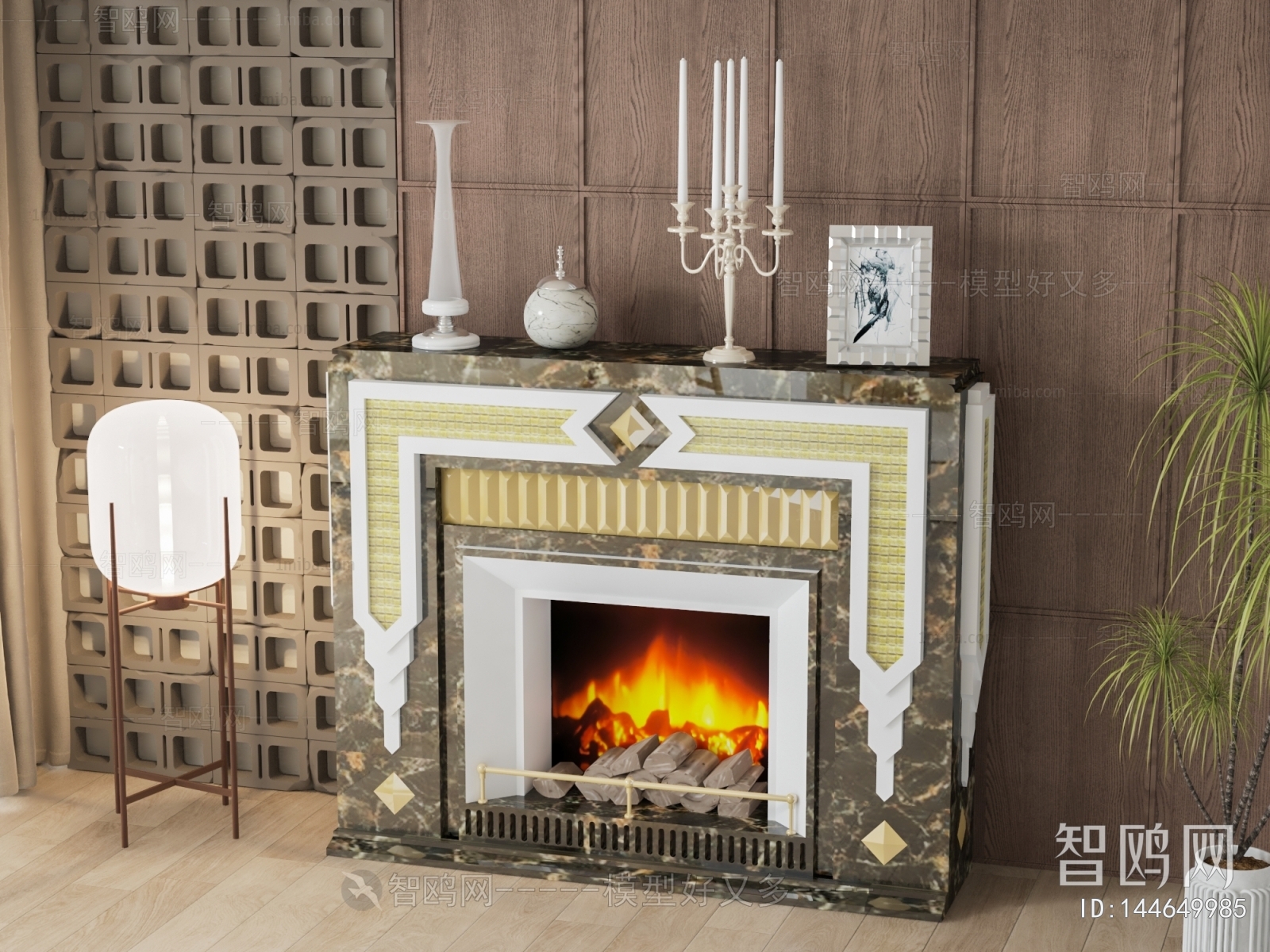 American Style Fireplace