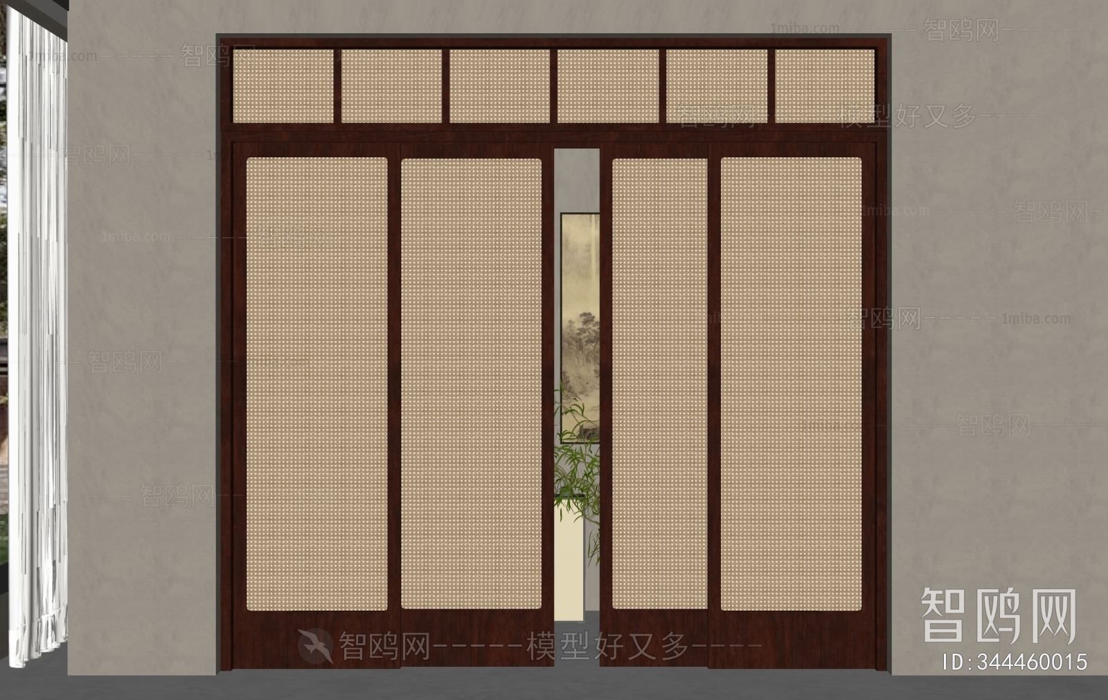 New Chinese Style Sliding Door