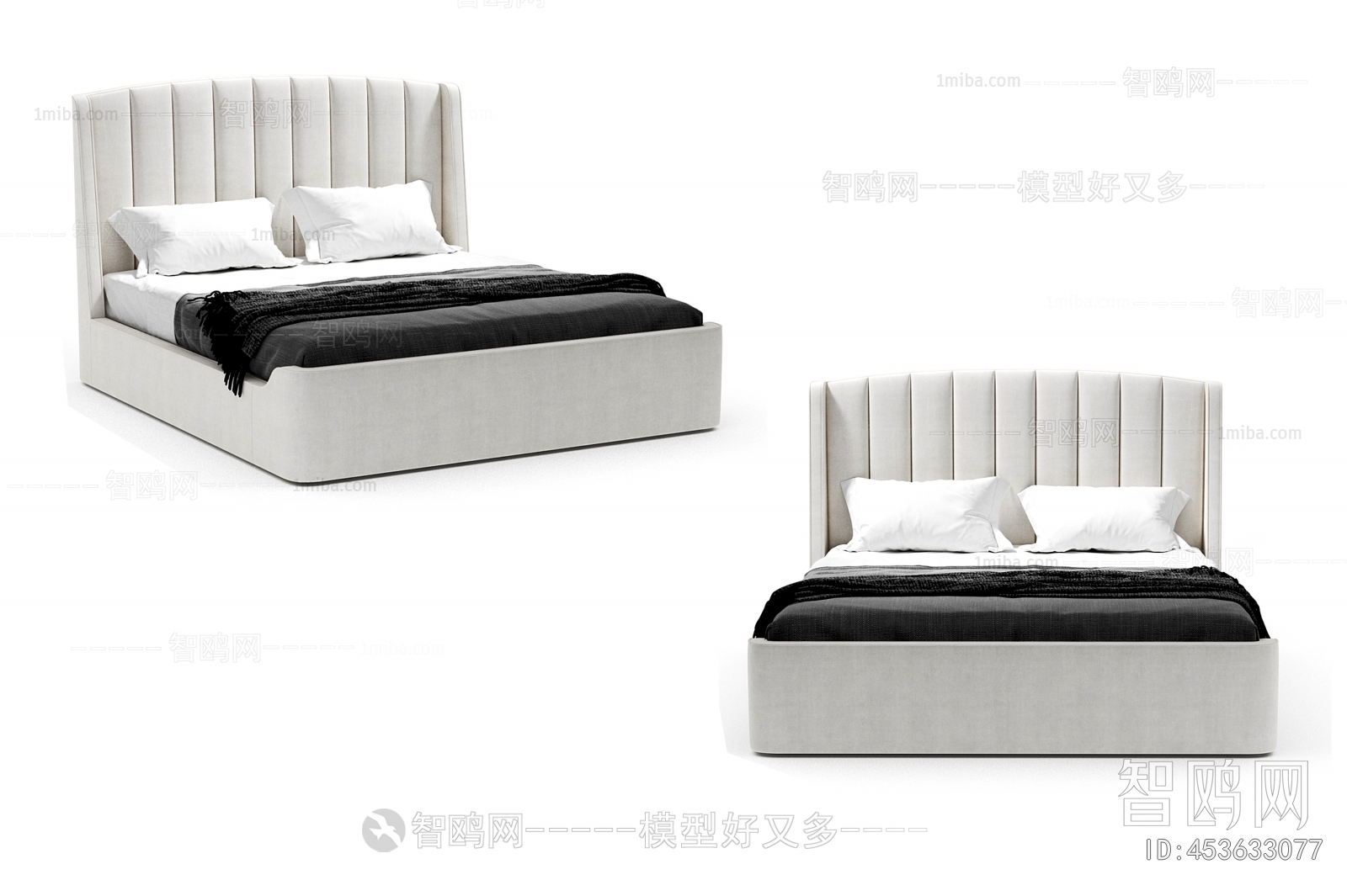 Modern Nordic Style Double Bed