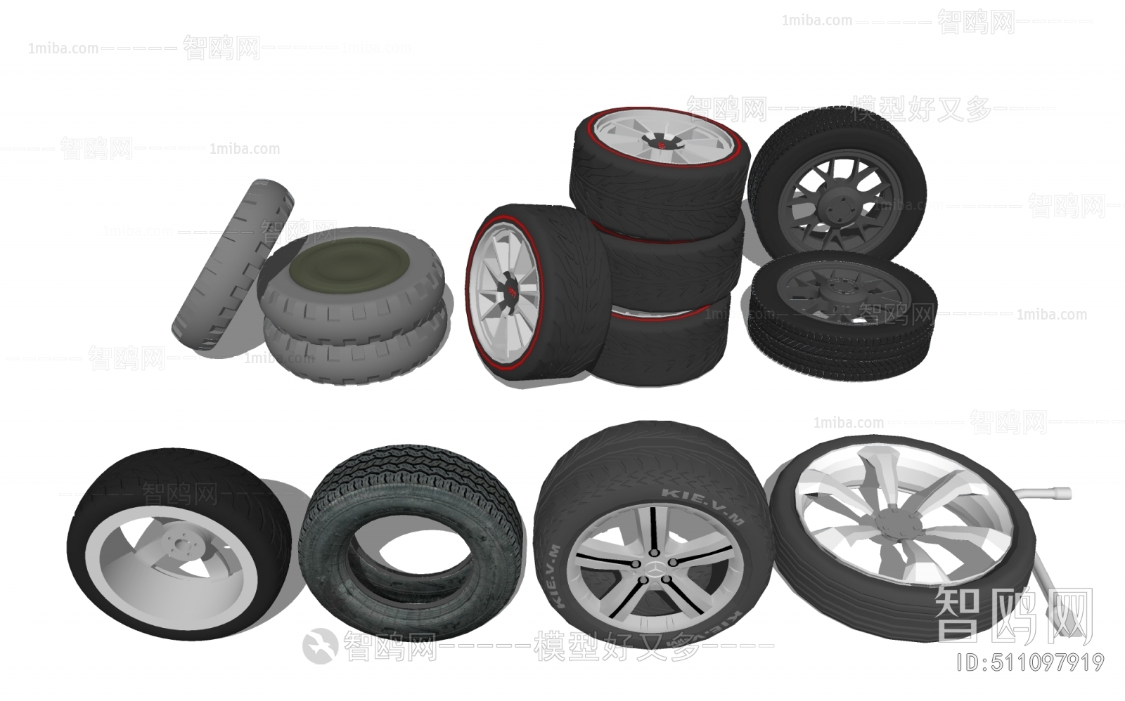 现代汽车轮胎组合