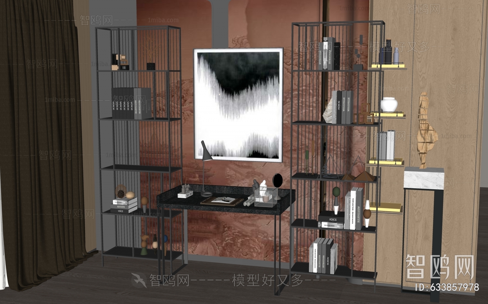 New Chinese Style Bookshelf