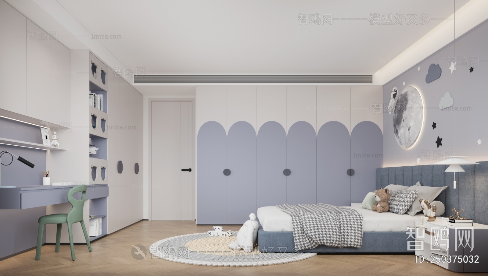 Modern Boy's Room And Son's Room