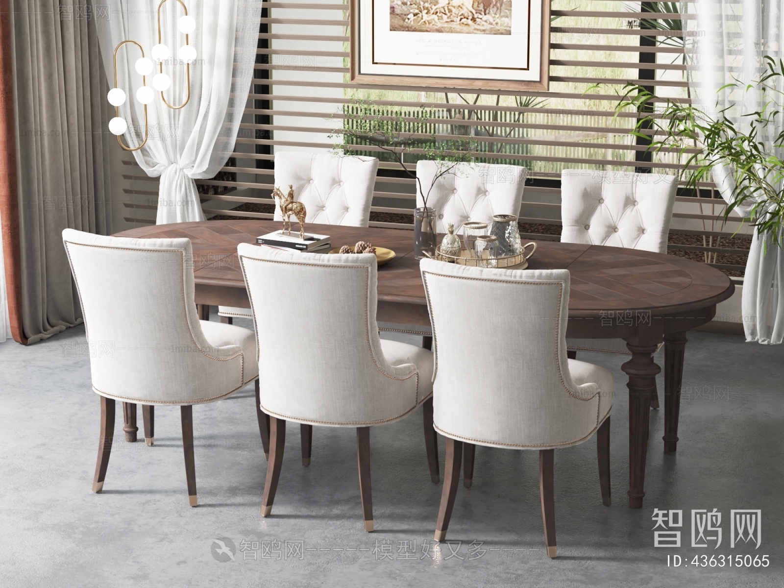 American Style Dining Table And Chairs