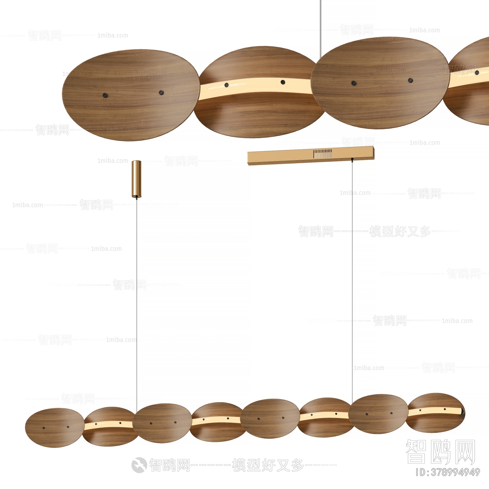 Modern Wabi-sabi Style Long Chandelier