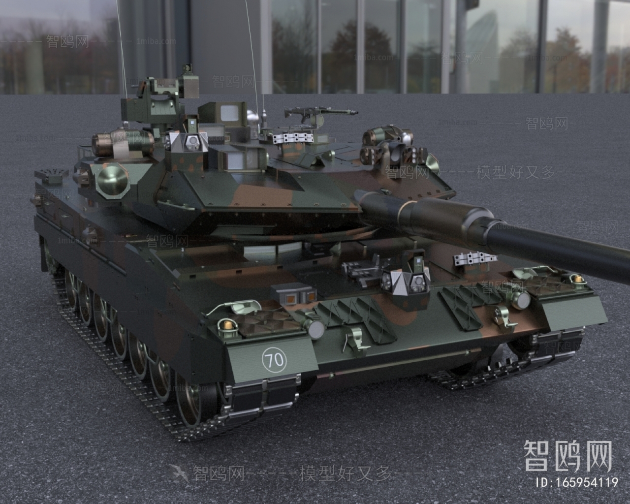现代德国主战豹式豹2B9坦克