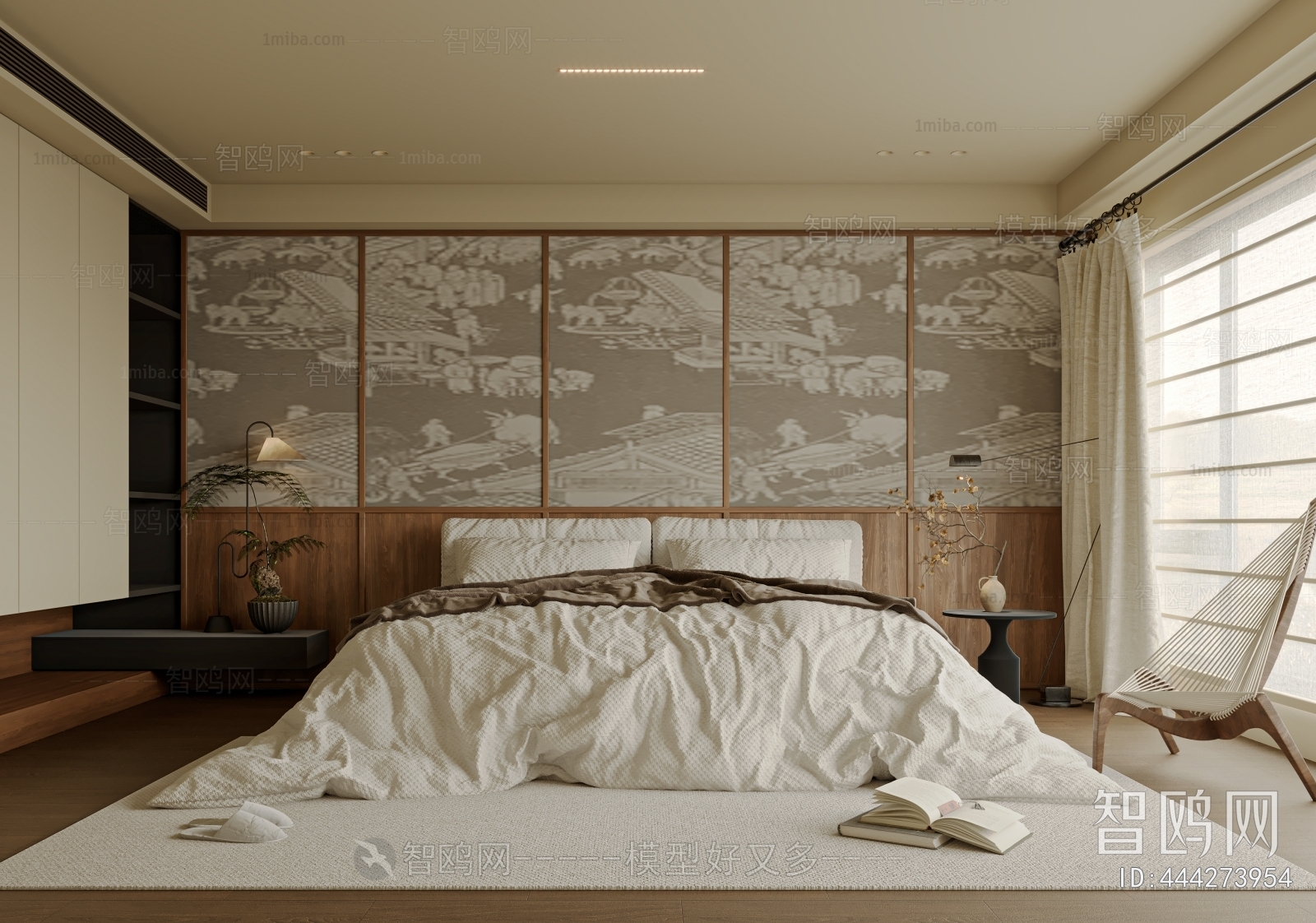 Wabi-sabi Style Bedroom