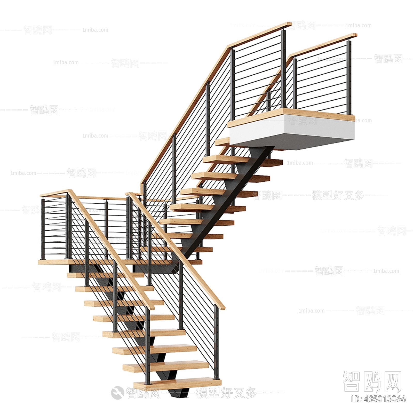 Modern Industrial Style Staircase