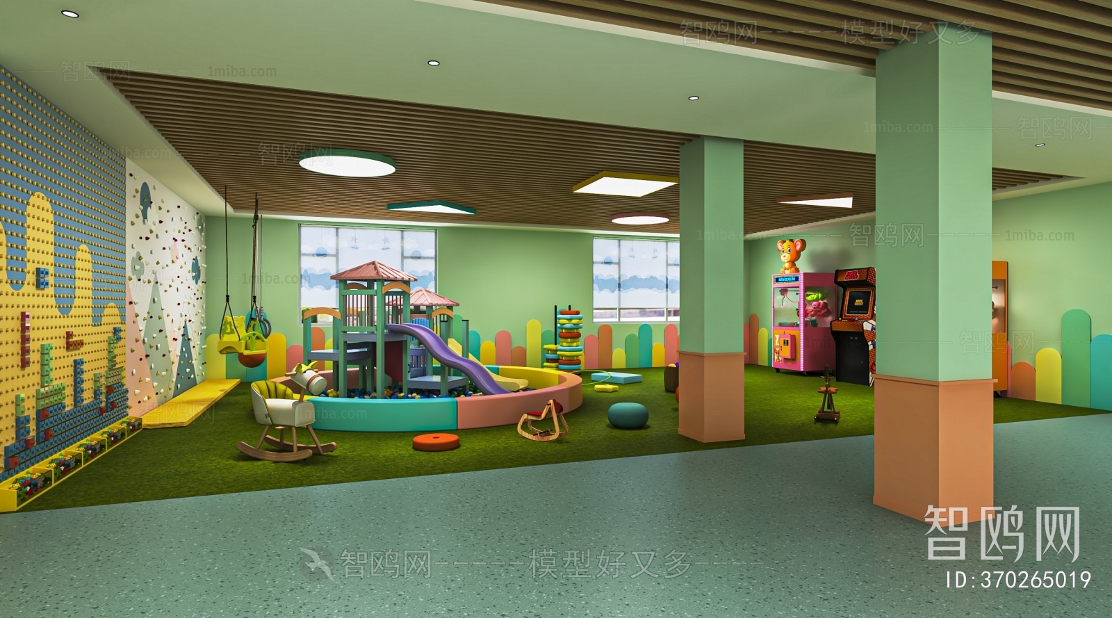 现代儿童游乐园娱乐室
