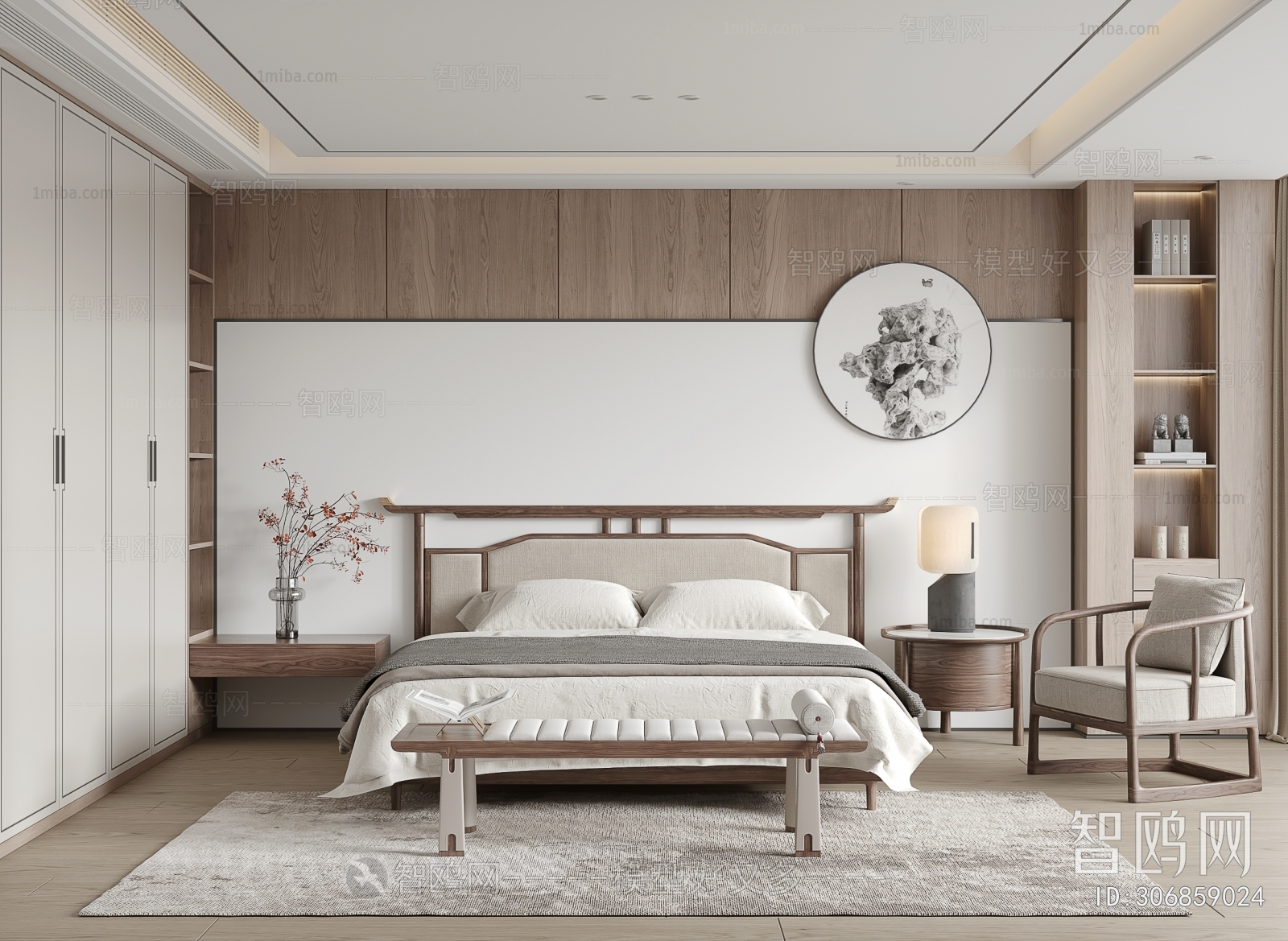 New Chinese Style Bedroom