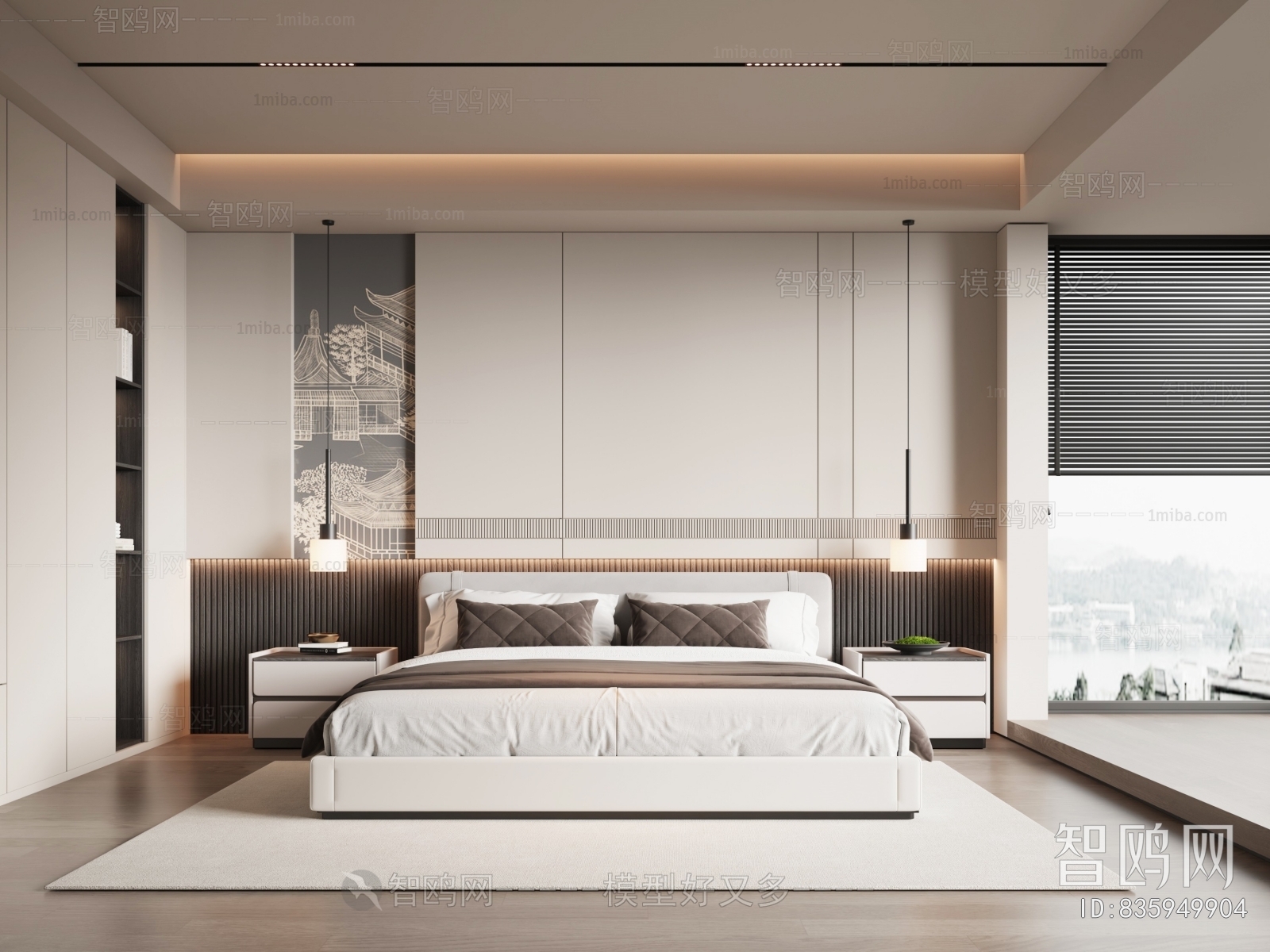 New Chinese Style Bedroom