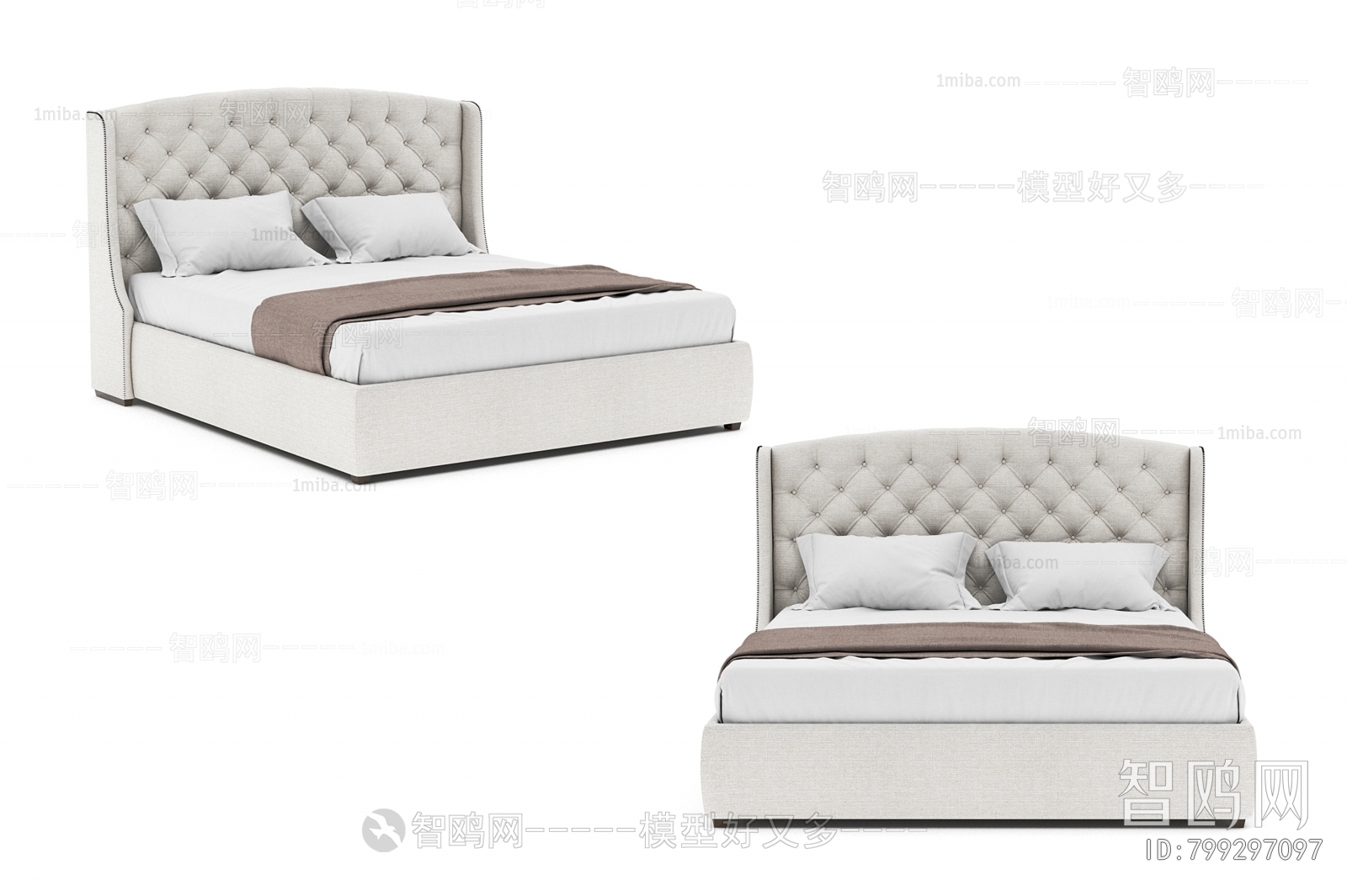 Nordic Style Double Bed