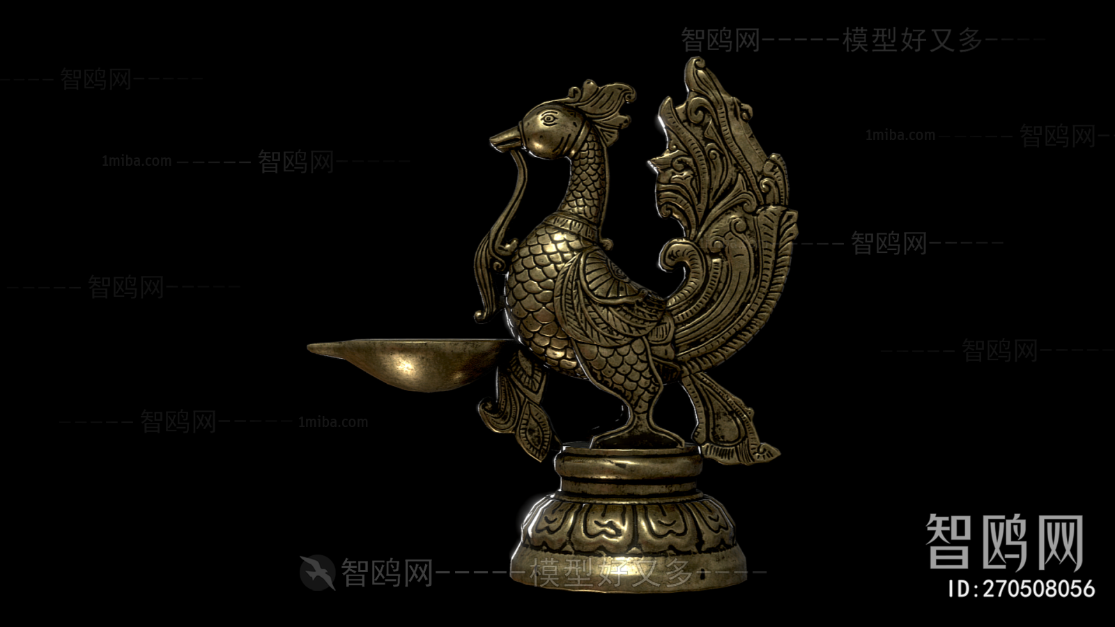 中式黄铜艺术品雕塑