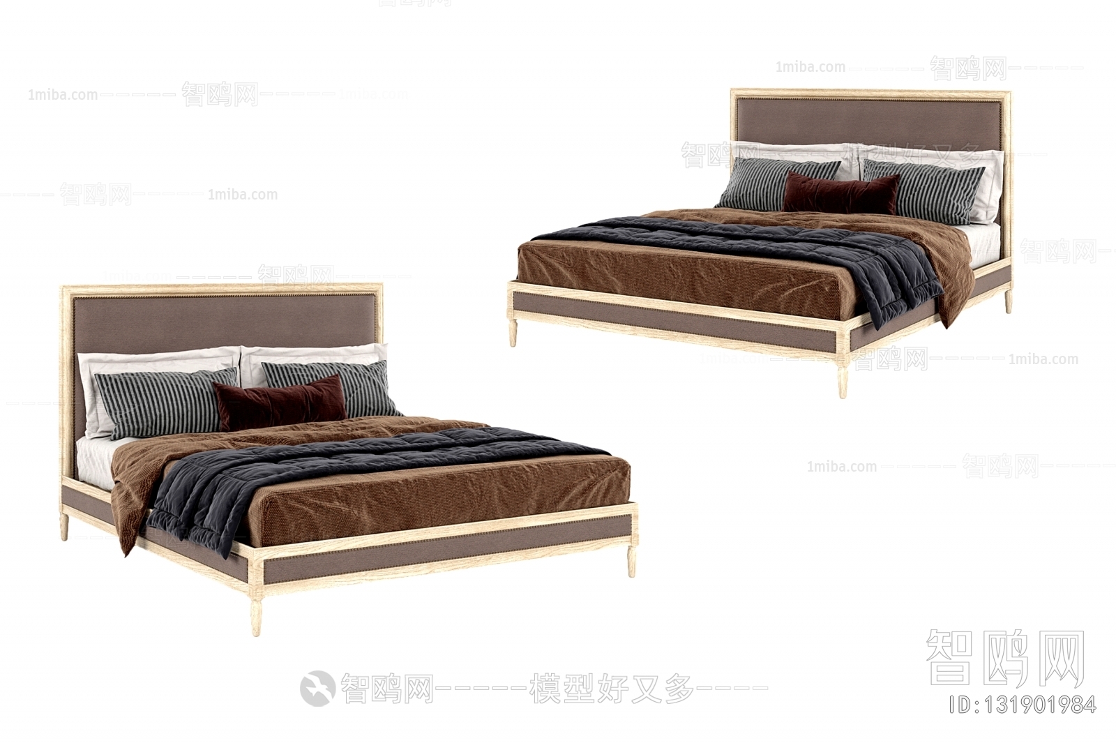 Nordic Style Double Bed