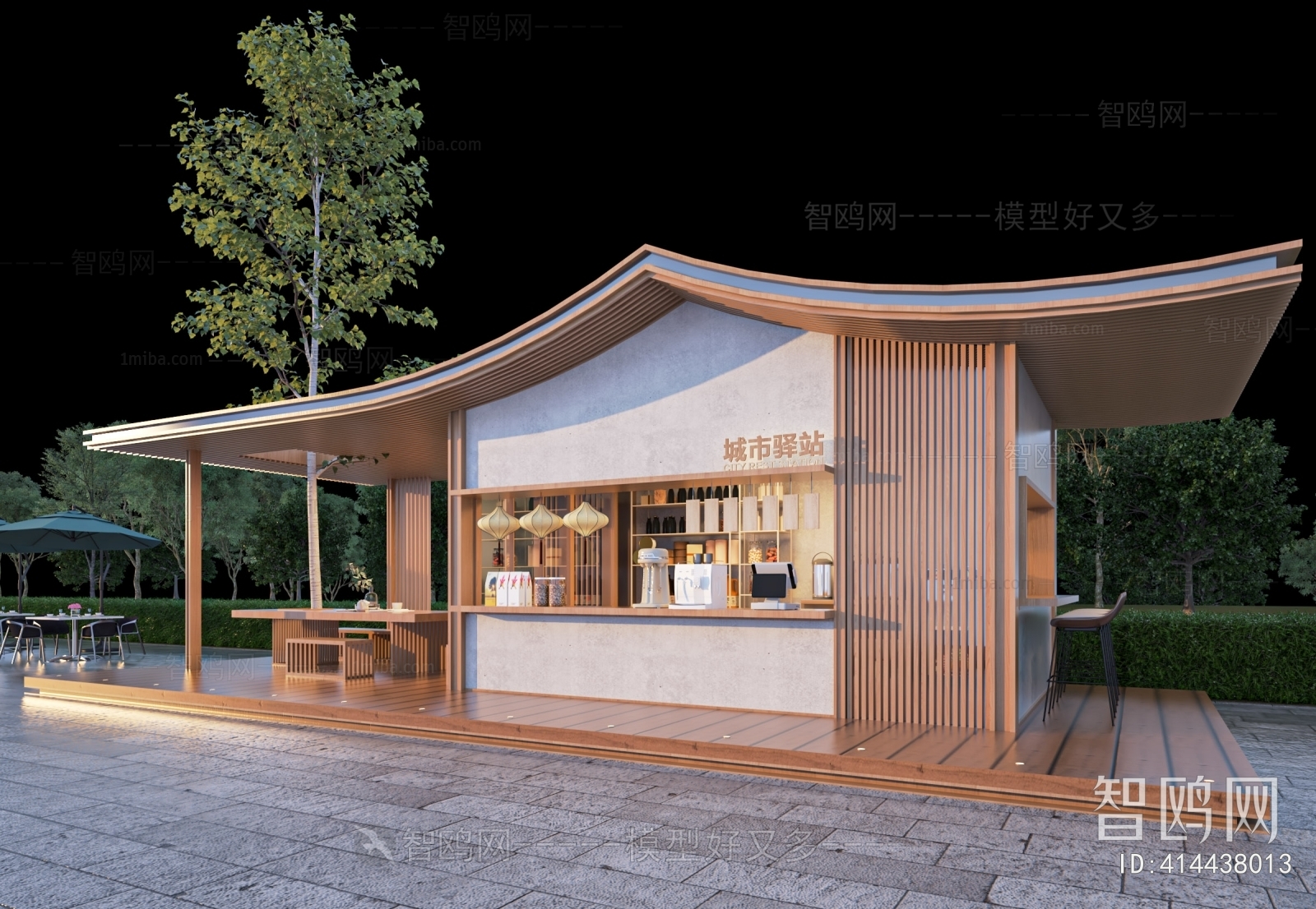 新中式咖啡店 售卖亭