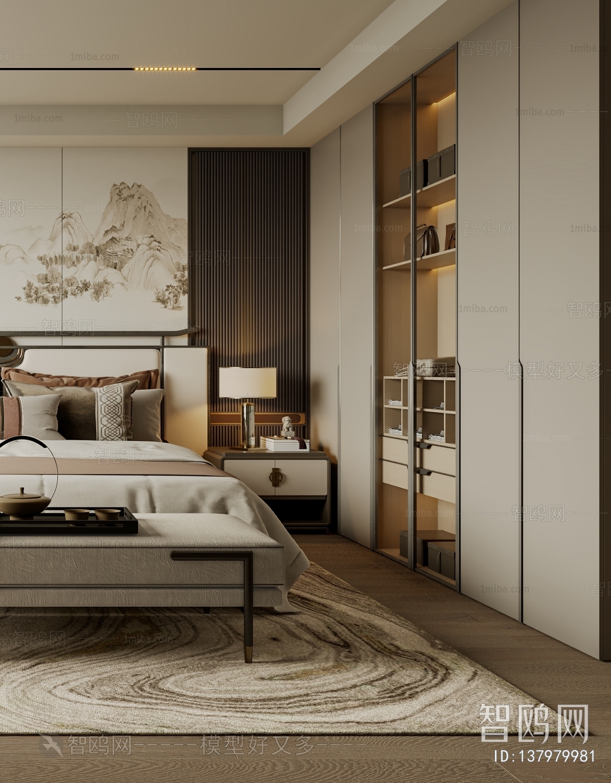 New Chinese Style Bedroom