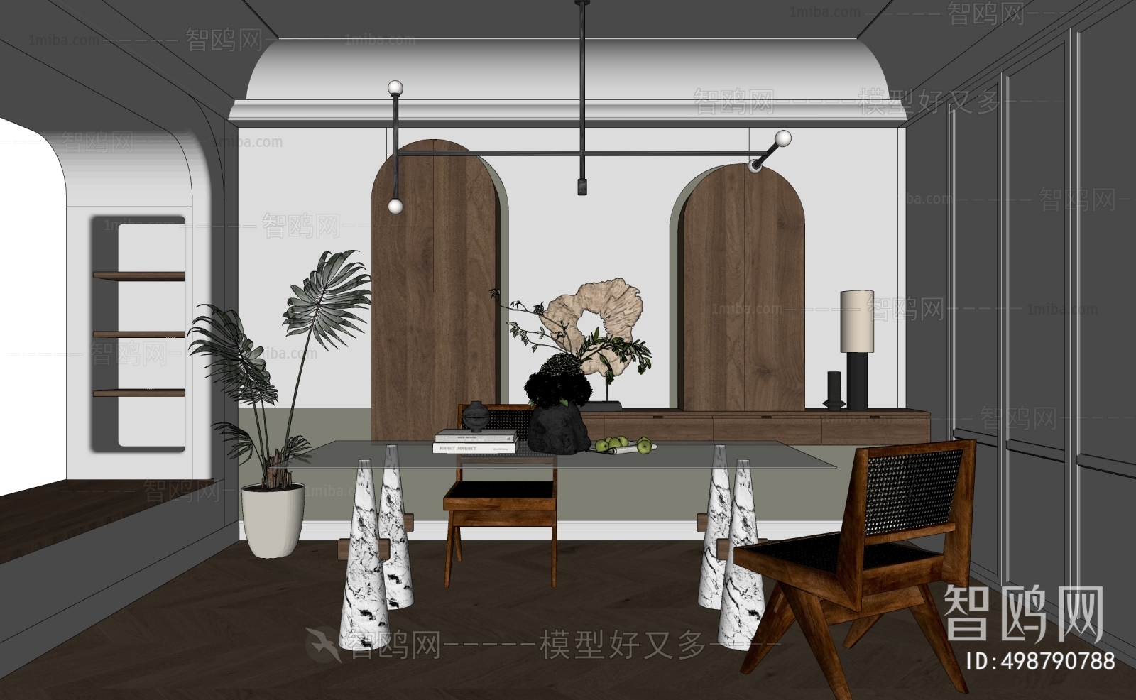 Wabi-sabi Style Dining Room