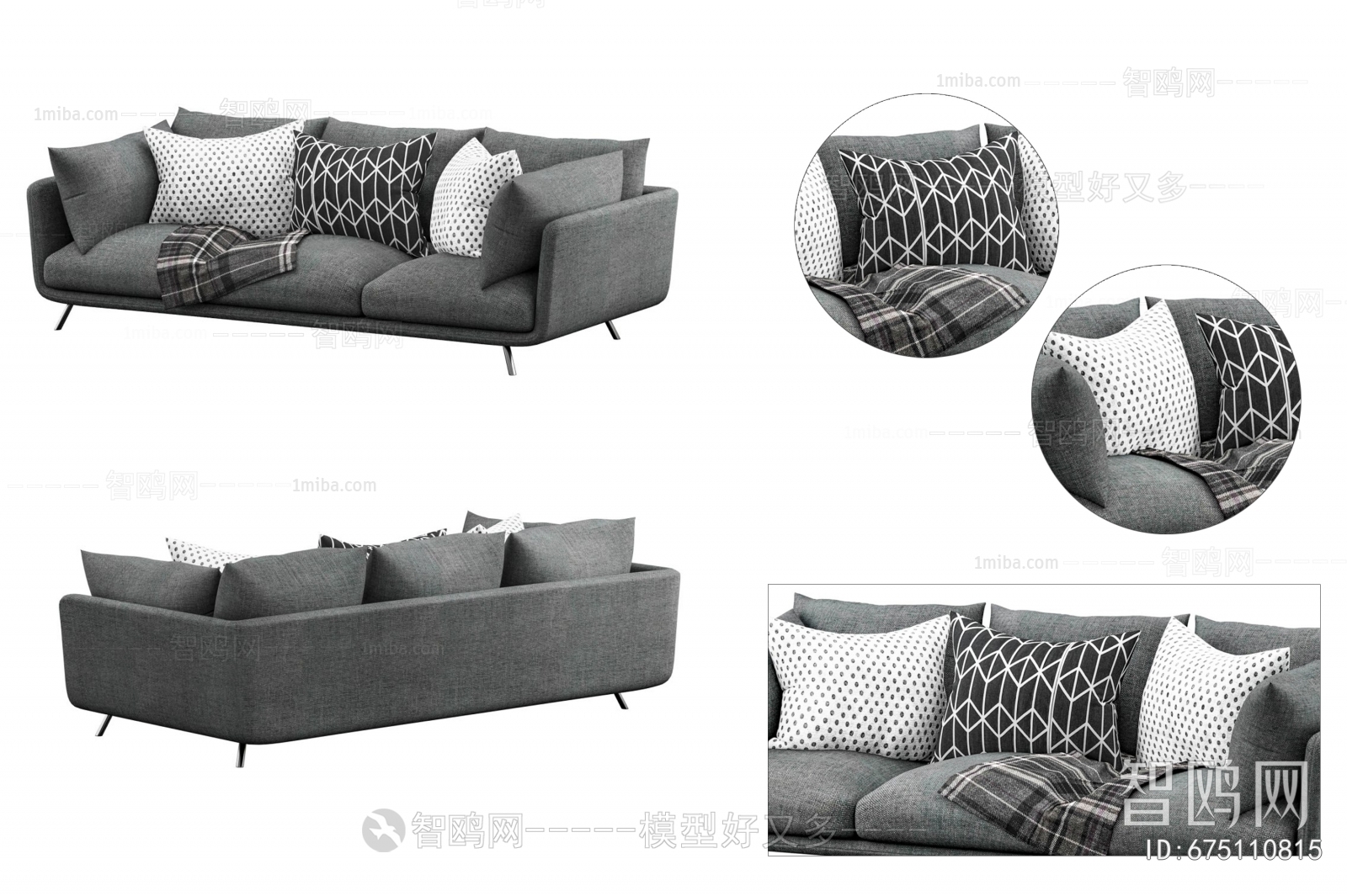 Modern Three-seat Sofa