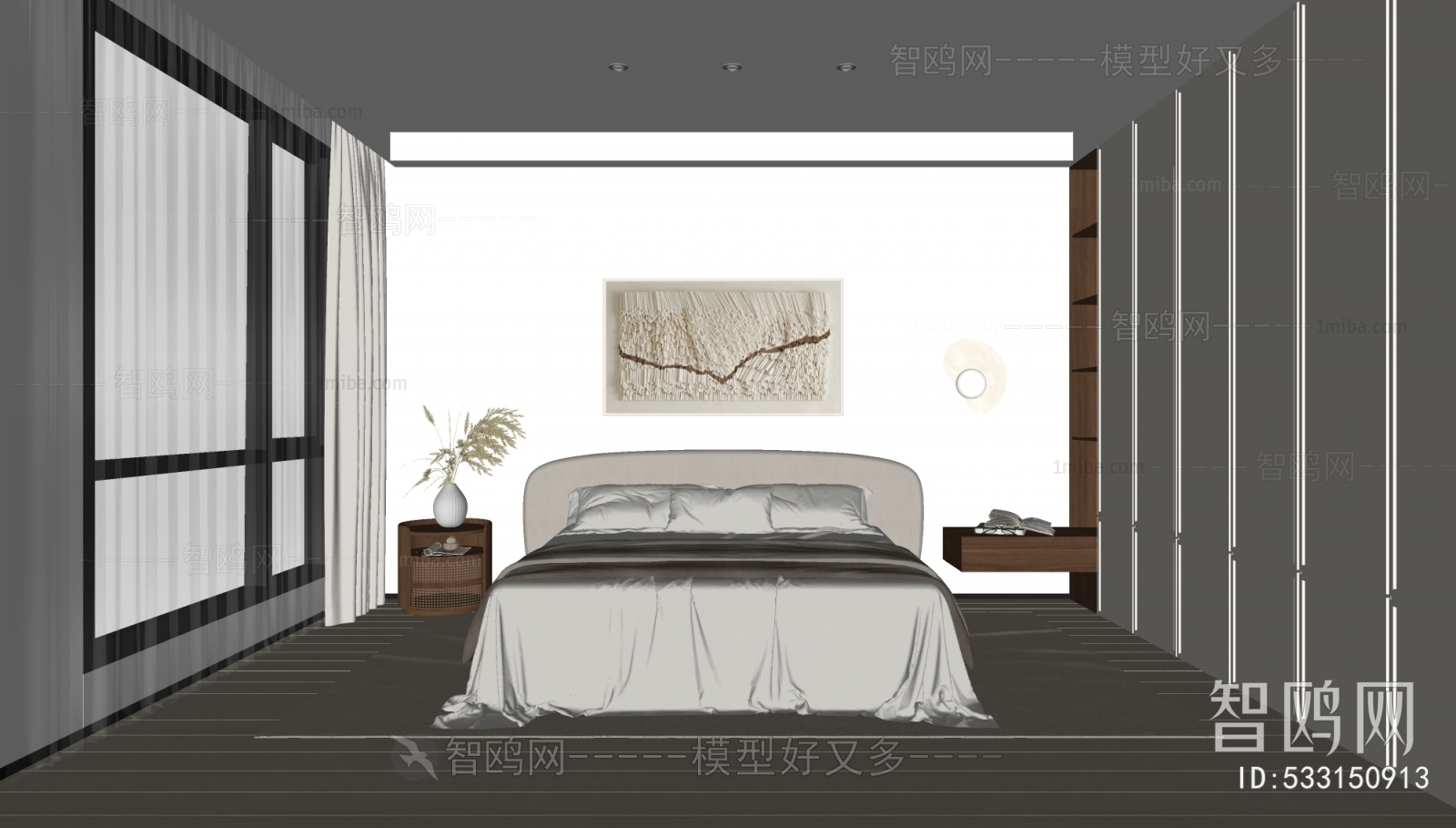 Wabi-sabi Style Bedroom