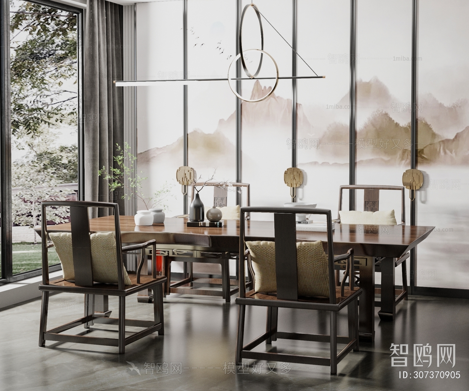 New Chinese Style Dining Table And Chairs