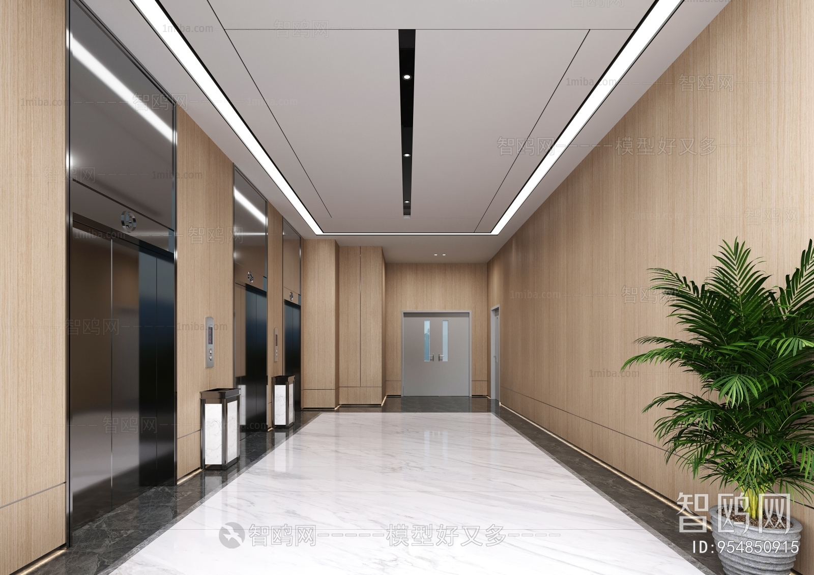 Modern Corridor/elevator Hall