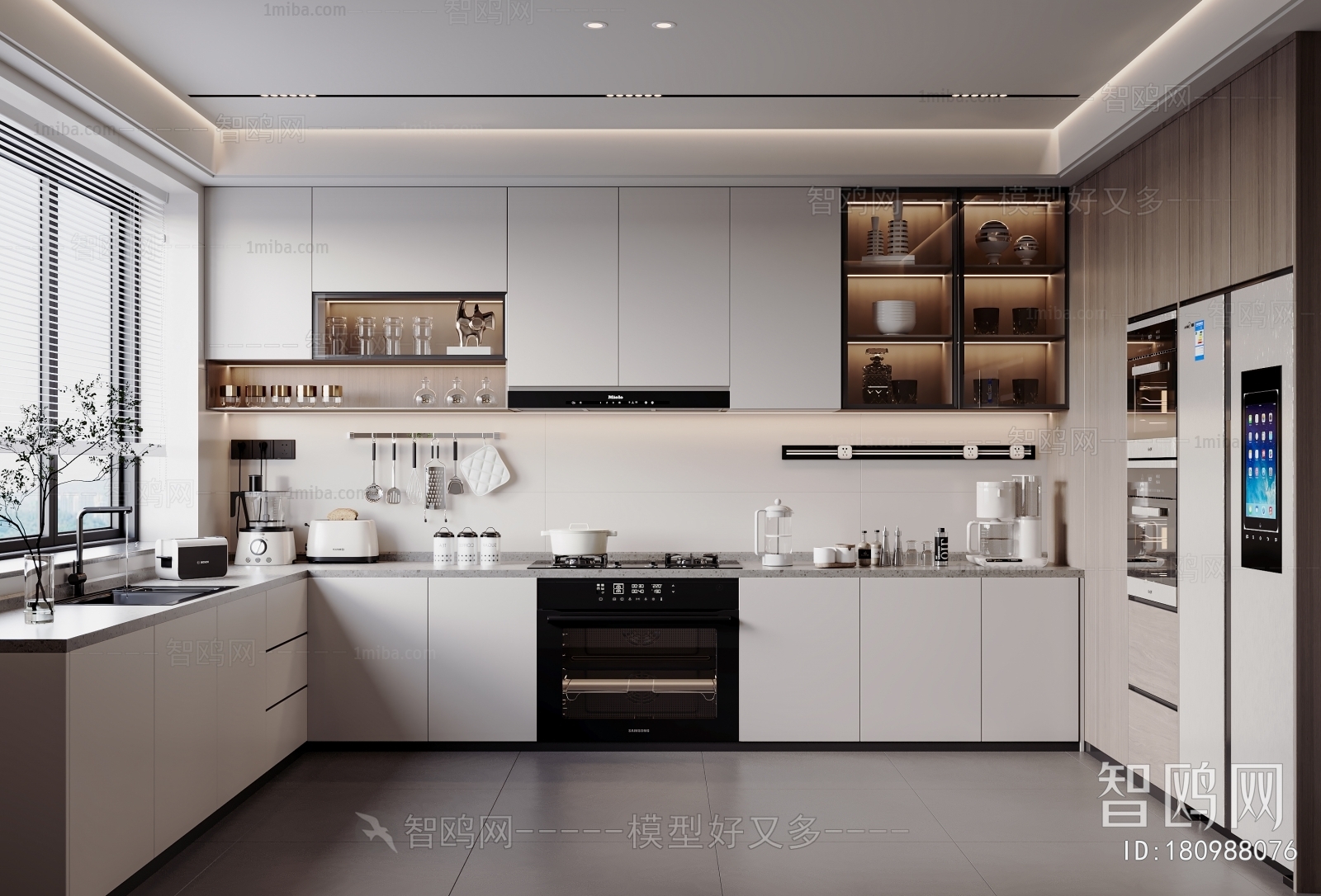 Modern The Kitchen sketchup Model Download - Model ID.180988076 | 1miba